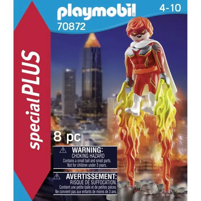 PLAYMOBIL - 70872 - Super héros - Accessoires flammes et boules de feu - Mixte - 4 ans et plus-2