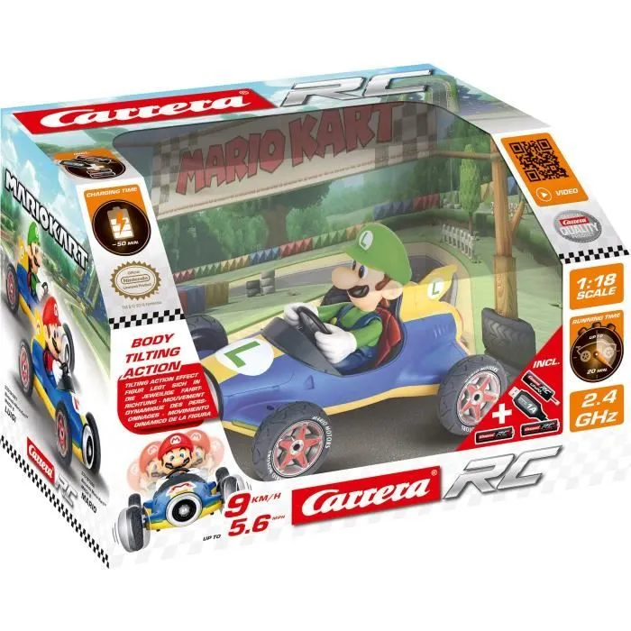 CARRERA-TOYS - 2,4GHz Mario Kart™ Mach 8, Luigi-3
