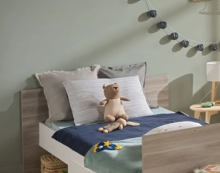 Housse de couette - Sauthon - Baby Sailor - 100x135cm - Double gaze de coton - Rayures-2