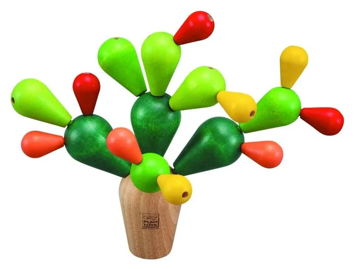 PLAN TOYS Jeu en bois Mikado Cactus-2