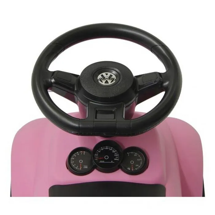 Voiture à pousser VW Beetle rose vif pour enfants - JAMARA - Anti-bascule - Klaxon au volant - Pneu silencieux-3
