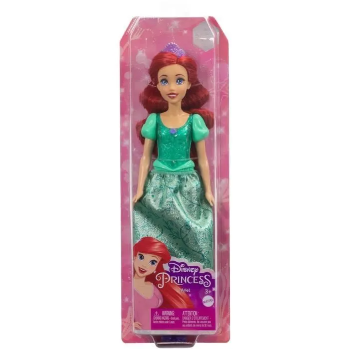 Ariel Poupée 29 cm, Mattel Poupée Disney Princesses habillage et accessoires HLW10-6