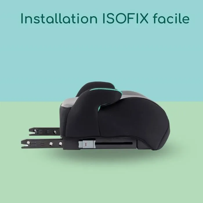 BEBECONFORT Siège auto Manga i-Fix, Rehausseur ISOFIX, de 6 à 12 ans, 22-36 kg, 125-150 cm, Gray Mist-5