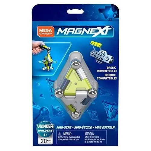 Jeu de Construction Aimanté - Mega Construx - Magnext Wonder Builders Mag-étoile - 20 Pièces-3