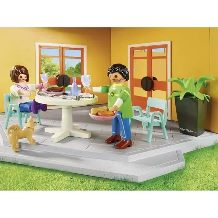 PLAYMOBIL - 9266 - City Life - La Maison Moderne - 137 pièces - Mixte - Bleu - Plastique-3