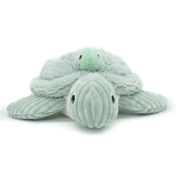 Peluche Ptipotos tortue maman bebe menthe-5