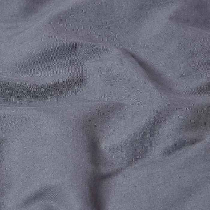 Drap-housse - Noname - 90 x 190 cm - Lin lavé - Coton - Gris Anthracite-2