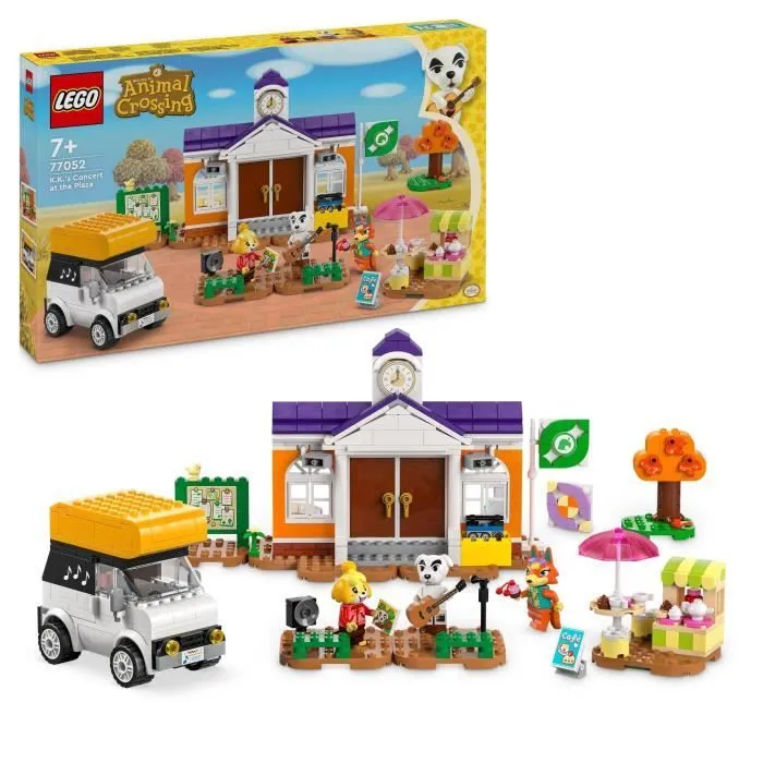 LEGO® Animal Crossing 77052 Concert de Kéké sur la Place - Jouet à Construire avec Café-0
