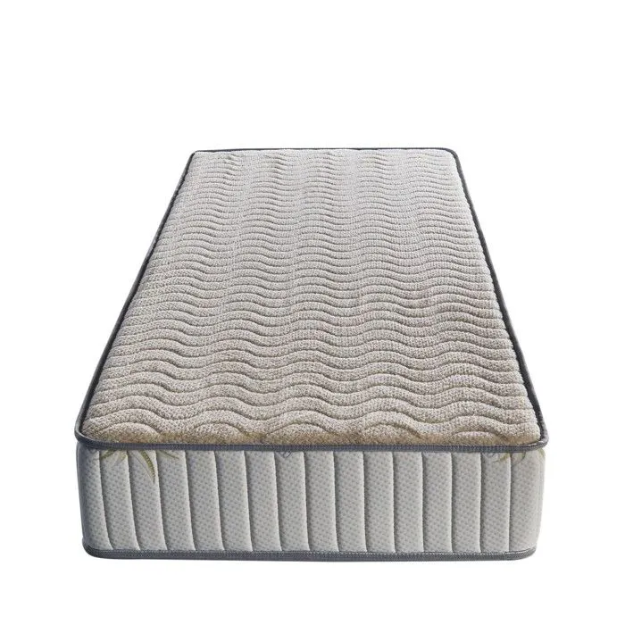 Lot de 2 Matelas 80x200 cm Mousse Poli Lattex Indformable - 23 CM Soutien Ferme 2 Oreillers Mmoire 2 Protges Matelas-2