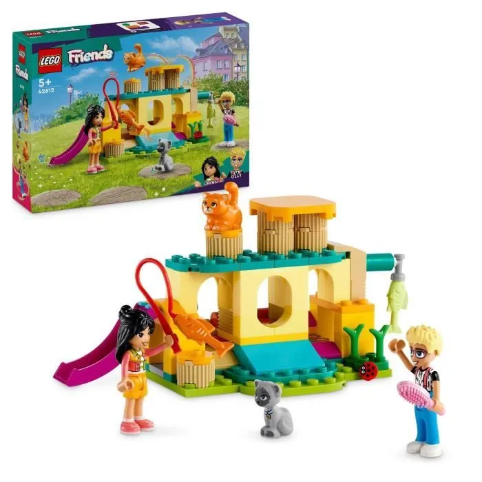 LEGO® 42612 Friends Les Aventures des Chats au Parc, Jouets avec Animaux et Figurines, dont Olly, Liann et 2 Figurines de Chat-0
