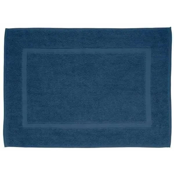 Tapis de douche Paradise bleu foncé, tapis de bain de qualité, particulièrement absorbant & facile à entretenir, tapis de bain doux,-0