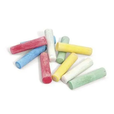 JEUJURA - Craies de trottoir - 10 grosses craies - Jouet créatif pour enfants-0