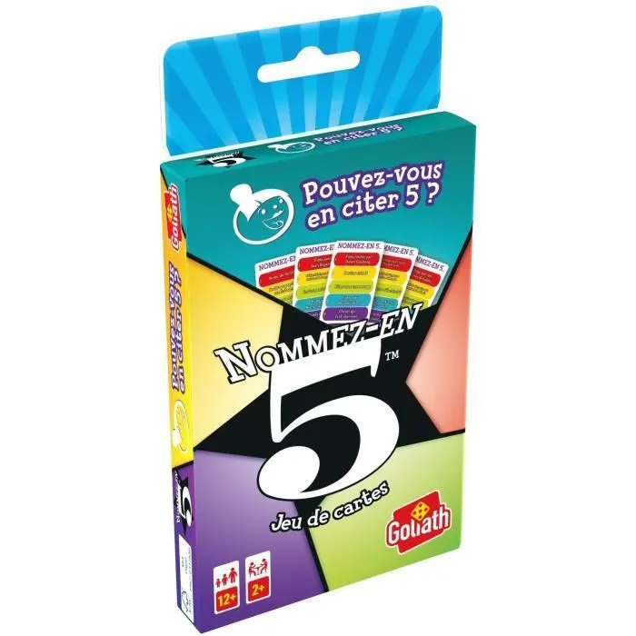 Nommez-en 5 - Jeu de cartes - GOLIATH-1