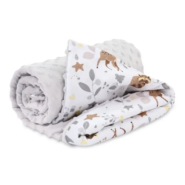 Couverture bébé d'été TOTSY BABY - Minky doux - 75x100 cm - Cerf-0