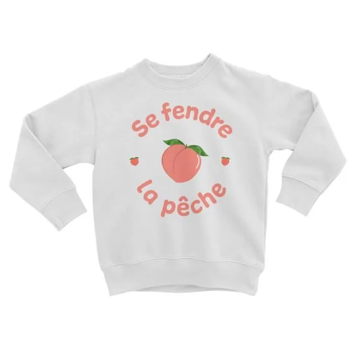 Sweatshirt Enfant Se Fendre la Pêche Enfant Expression Humour-0