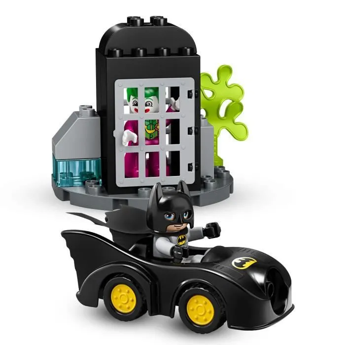 LEGO® 10919 DUPLO Super-Héros DC Batman™ La Batcave™ Avec Batmobile & le JOKER Voitures Jouet Pour Bébés de 2 Ans Et Plus-2