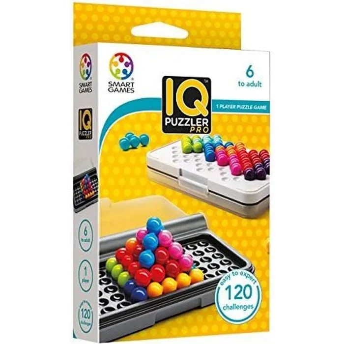 Jeu de réflexion et de logique - SMART GAMES - SG 455 - 120 défis évolutifs - Enfant - 6 ans+-0