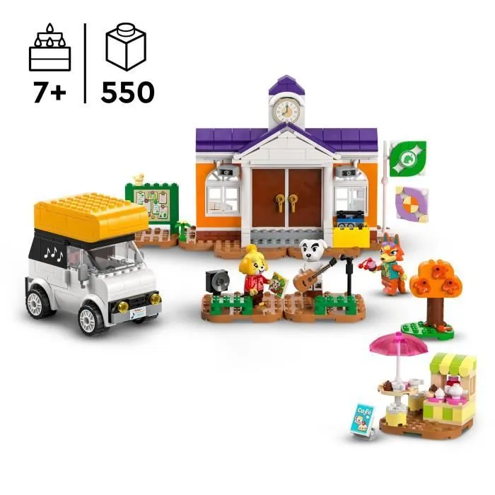 LEGO® Animal Crossing 77052 Concert de Kéké sur la Place - Jouet à Construire avec Café-1