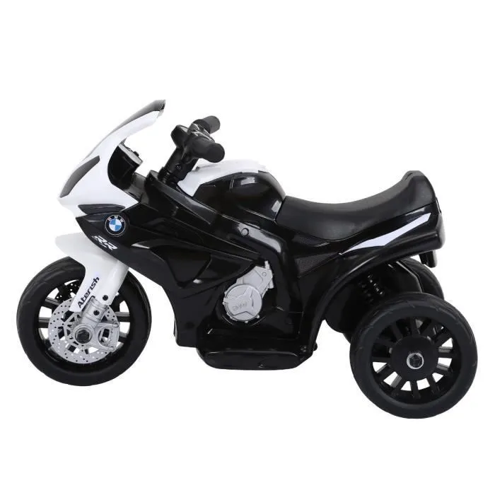 Moto Electrique BMW S1000 Noir 25W pour Enfant - 3 Roues - Système Audio et Phares Fonctionnels-2