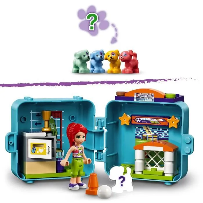 LEGO® 41669 Friends Le cube de football de Mia – Série 5 jouet de collection portable avec mini-poupée-1