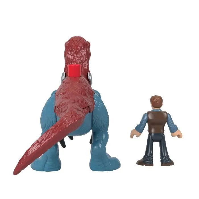 FISHER - PRICE IMAGINEXT - Jurassic World - Slasher Dino Et Personnage - Figurine d'action 1er age - 3 ans et +-1