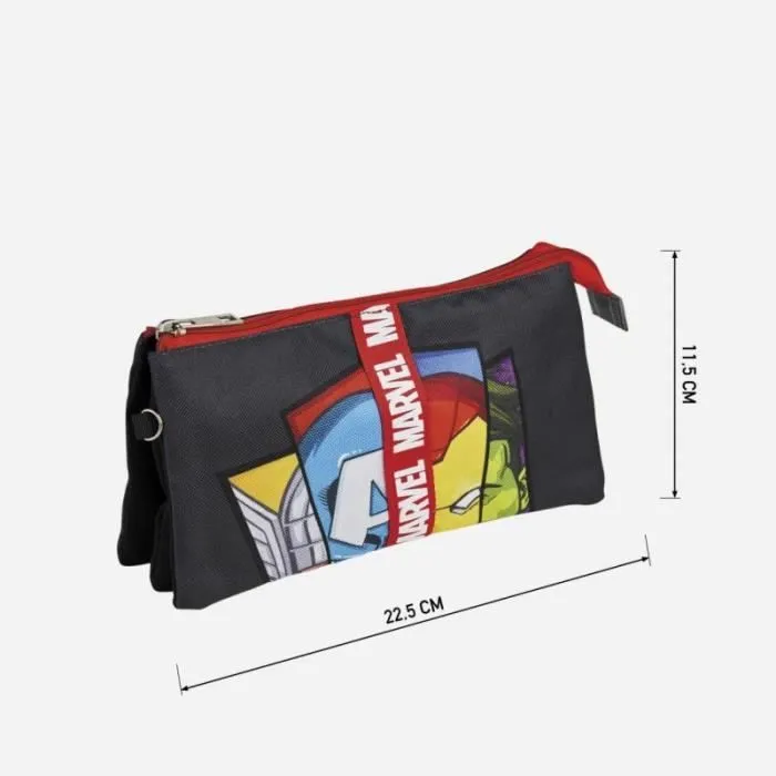 Trousse - MARVEL - Avengers - 3 Compartiments - Zippée - Mixte-2