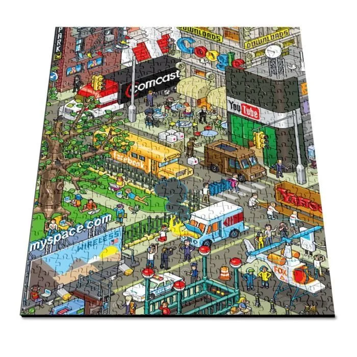 Puzzle Classique - FABULOUS - Pixel Art Ville Retro Gaming - 500 Pièces - Adulte - Intérieur-2