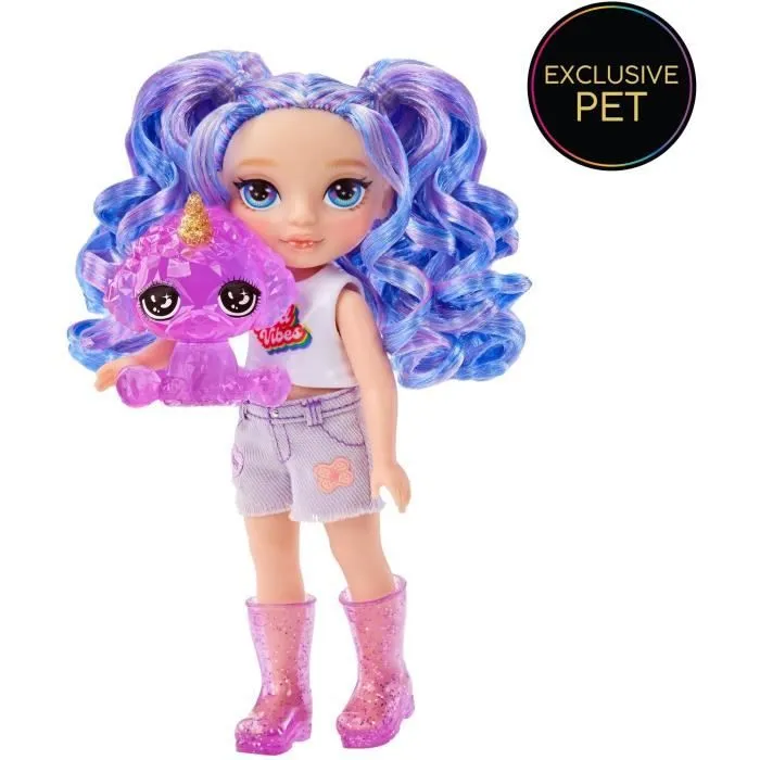 Rainbow High Littles - Poupée 15cm + animal de compagnie - Violet - Dès 4ans-4
