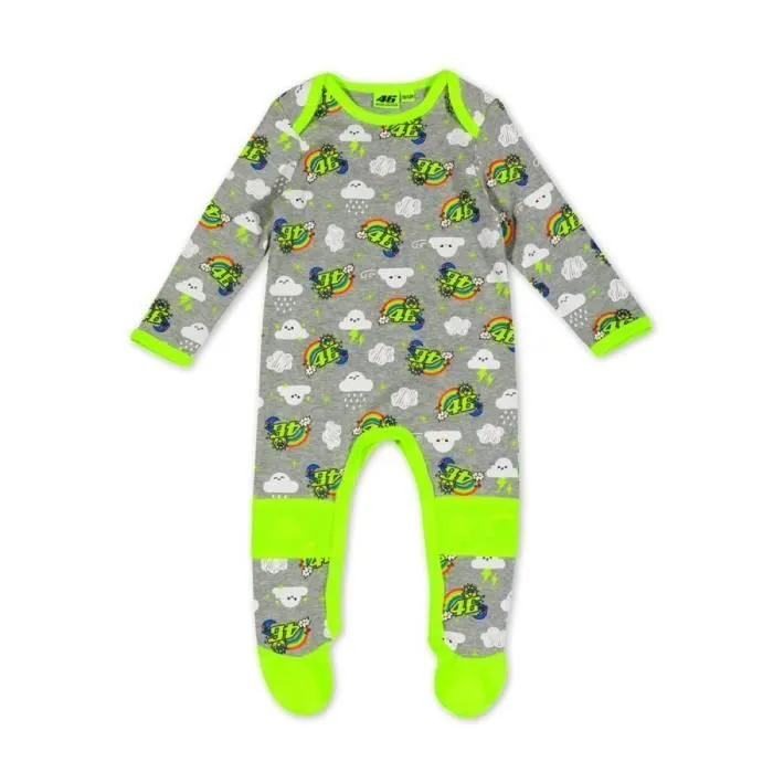 Pyjama Bébé VR46 Soleil/Lune Valentino Rossi Officiel MotoGP-0