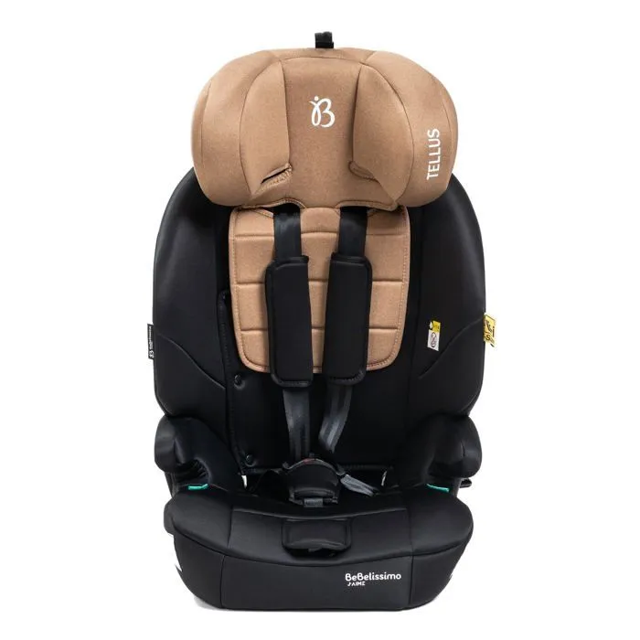 BEBELISSIMO  - Siège auto bébé Isofix  - 76 -150cm - Tellus - de 9 à 36 kg, 15 mois à 12 ans -beige-3