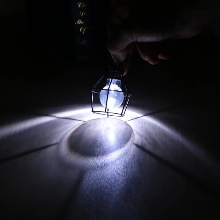 Veilleuse lampe de chevet chat - Creative - Lampe à poser - Résine + Métal - Blanc - 10cm x 17.5cm-2