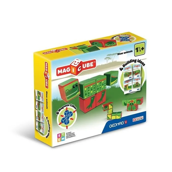 MAGICUBE Animaux de la Rivière (6 Cubes)-0