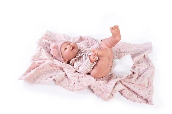 Poupee Muñecas antonio juan - 50160 - Munecas Antonio Juan- Nacides Nacida Mia Fait Pipi avec Couverture, , Multicolore-2