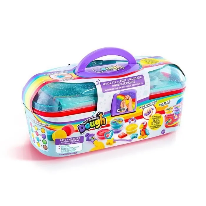 Malette de Pâte à modeler Antibactérienne - CANAL TOYS - SND 002 - Bleu-3
