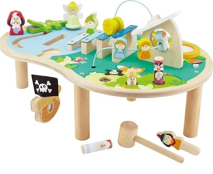 Table à musique en bois Sevi Magic Island 56 cm - 16 pièces - Mixte - Blanc-2