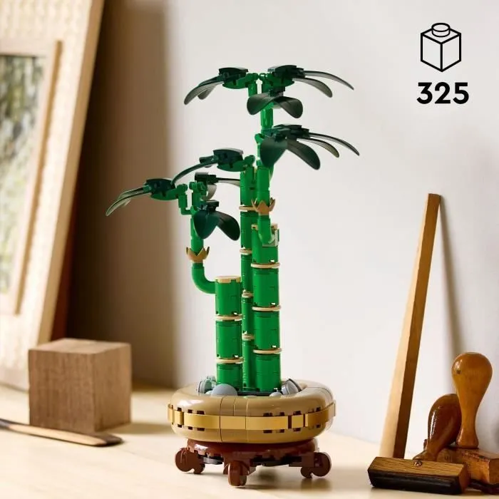 LEGO Botanique 10344 Le bambou de la chance - Plante artificielle et décoration intérieure-1