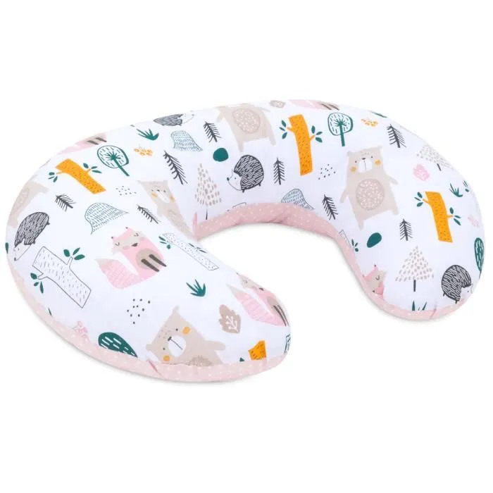 Bellochi Coussin D'allaitement avec Housse Coussin Allaitement 40x60 cm - Certificat - 100% Coton - Forêt-0