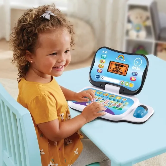 Ordinateur éducatif VTECH ORDI GENIUS PRO NOIR pour enfants de 3 à 7 ans avec souris et 20 activités incluses-3