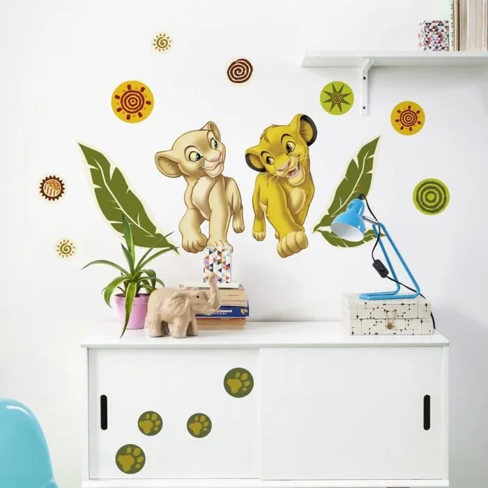 Stickers géant Simba & Nala Le Roi Lion Disney-0