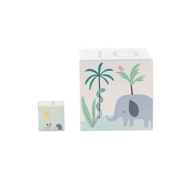Cubes gigognes - Vilac - 7104 - Animaux du monde - 10 cubes - 87 cm de hauteur-2