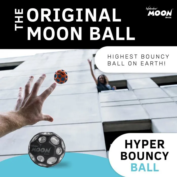 Ballon sauteur - baton sauteur Waboba - AZ-322-S - Moon Ball Ballon de Football Argenté 65 mm-1