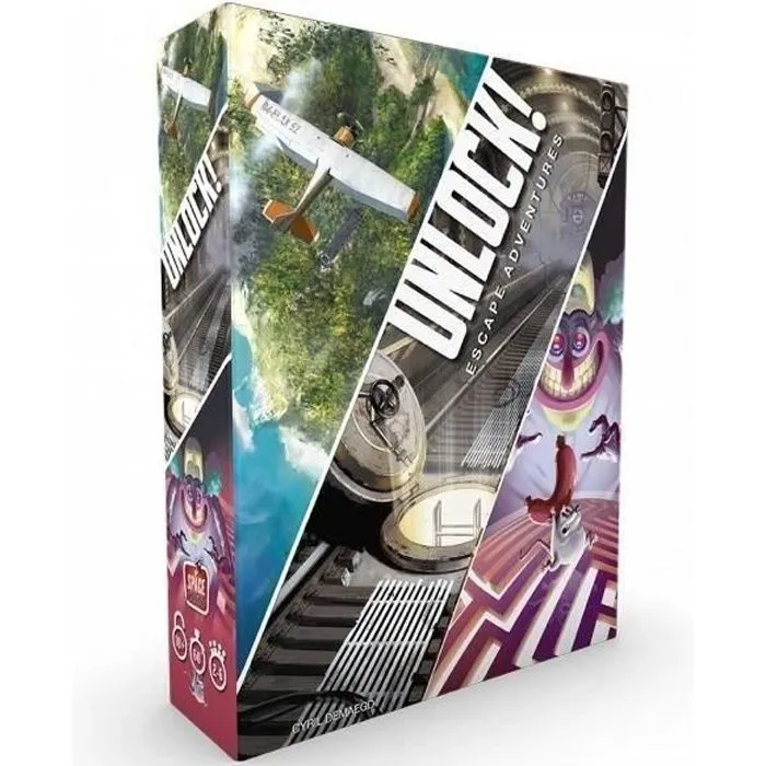 Asmodée - Space Cowboys - Unlock! : Escape Adventures - Unbox Now - Jeu de société - À partir de 10 ans - 2 à 6 joueurs - 60 min-0
