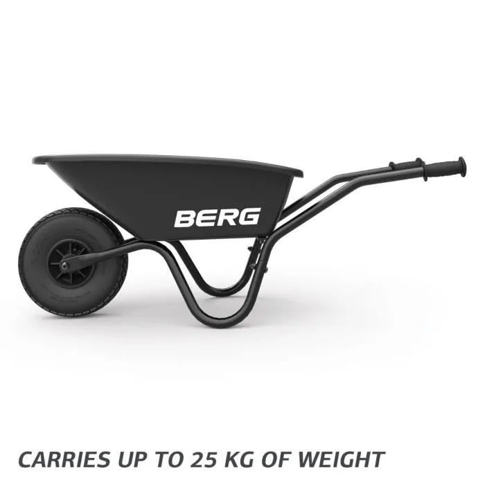 BERG Brouette Dempy noir | Jouets d'extérieur, Garçons et Filles, Adaptés à partir de 5 Ans-Poids max 25kg-Poids produit de 6kg. Dim-1