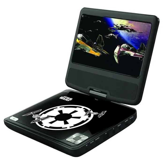 STAR WARS Lecteur DVD portable enfant écran LCD 7” LEXIBOOK - batterie rechargeable-0