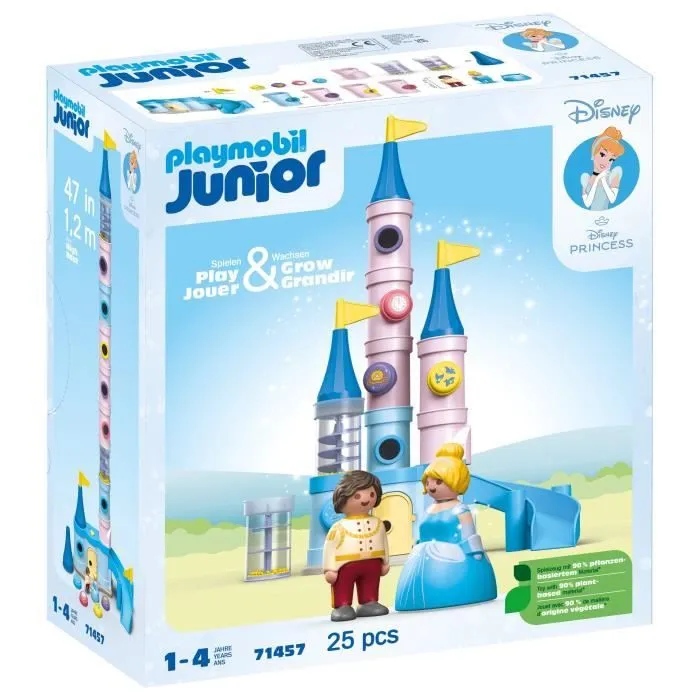 PLAYMOBIL Junior 71457 Cendrillon et Château, Disney, Dès 12 mois-6