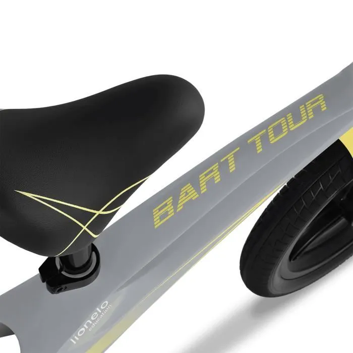 Vélo d'équilibre pour enfant Lionelo Bart Tour - Cadre en magnésium - Roues en PU 12" - Gris-2