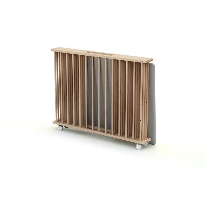 Parc pliant en bois Brut - FORMULA BABY - 70 x 100 cm - Marron - Bébé - 24 mois - 2 ans-1