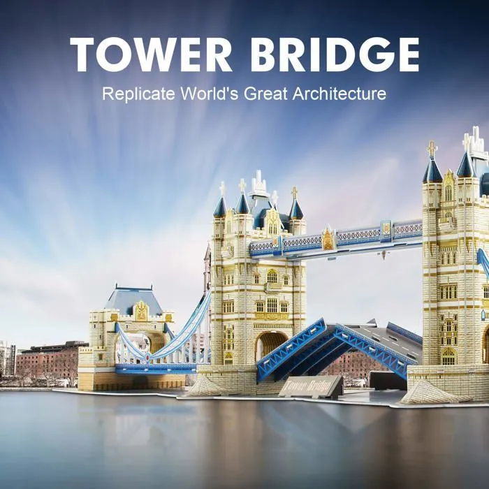 Puzzle 3D Tower Bridge Londres - CUBICFUN - 120 pièces - Architecture et monument-2