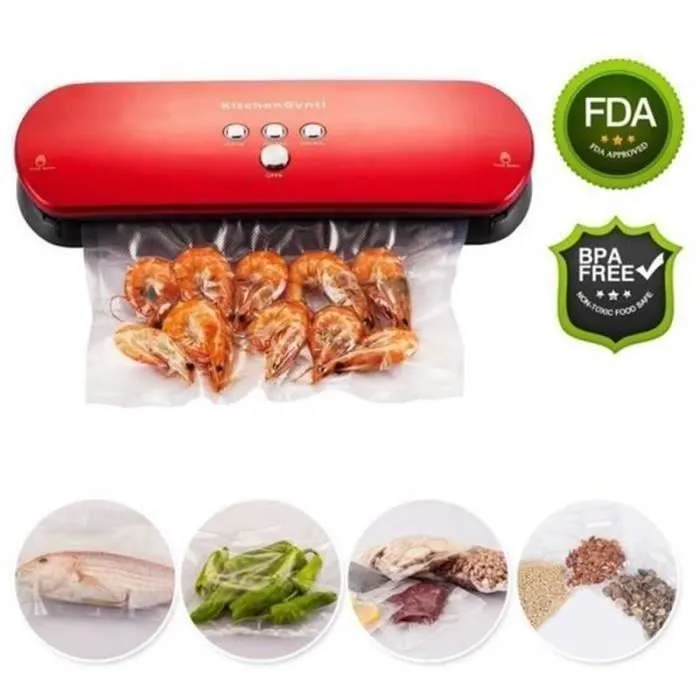 3 Rouleaux Sac Sous Vide Gaufré 28*500CM Sans BPA Stockage Alimentaire Pour Appareil Mise Sous Vide-3