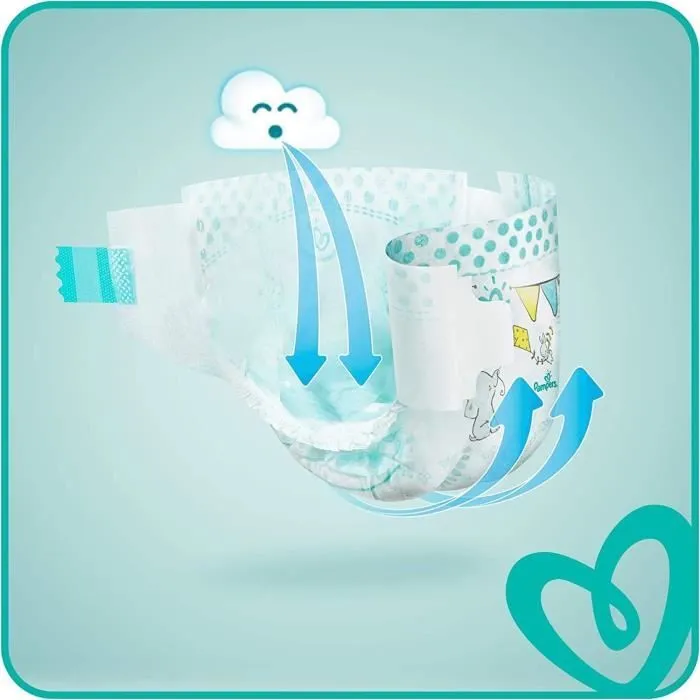 PAMPERS BABY-DRY TAILLE 4 PLUS 118 COUCHES (10-15 KG)-2